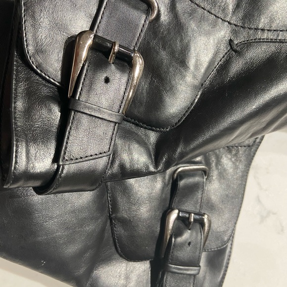 Bronx tall black leather boots - Size 8 - Picture 14 of 14